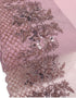 Aurora Blossom Beaded Border Lace - (Dusty Purple)